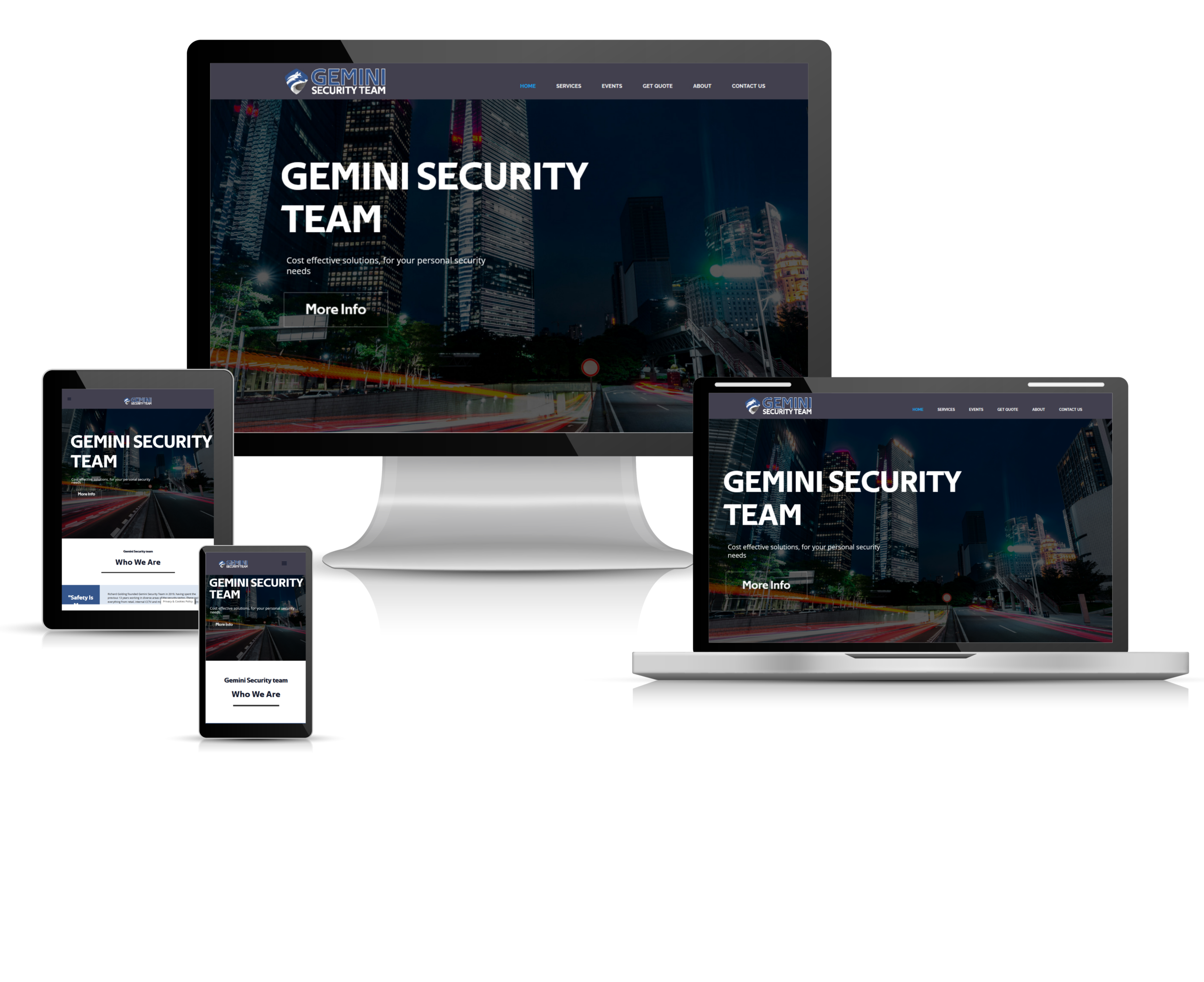 Illustration: Screenshots of the new Gemini Security Team website
